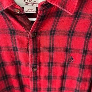 Original Penguin Red and Black Plaid Shirt